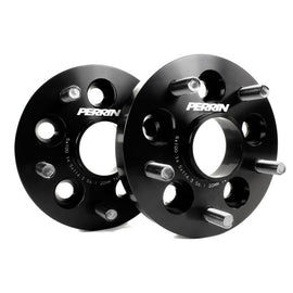 PERRIN 5x100 to 5x114.3 20mm Wheel Adapters Black WRX 2002-2014 | PSP-WHL-220BK