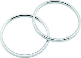 Kuryakyn Knurled Accent Rings Chrome (Pair)