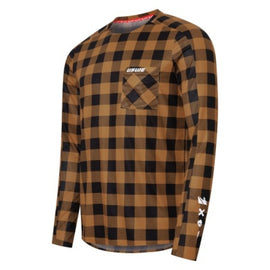 USWE Flannel Long Sleeve Lightweight Off-Road Jersey Bronze - XL