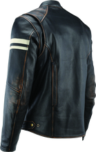 Load image into Gallery viewer, Kuryakyn Leather By River Road Hoodlum Vintage Leather Jacket Black - Small