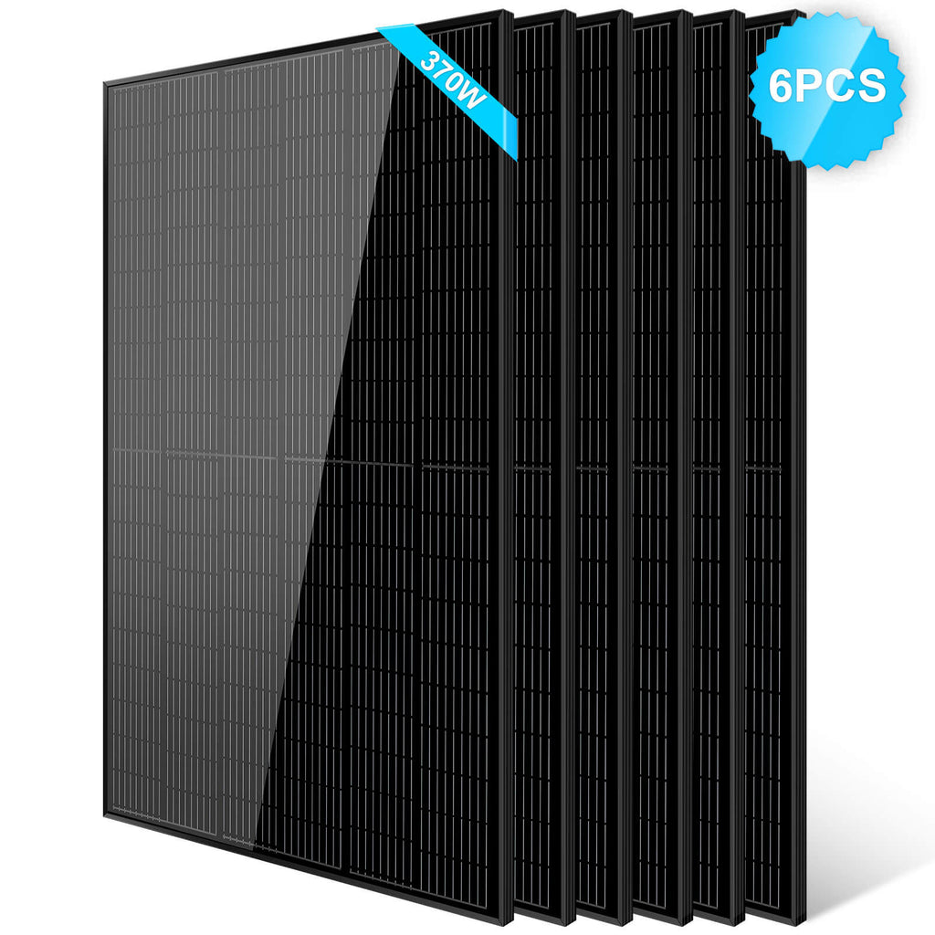 370W Mono Black PERC Solar Panel UL 61730