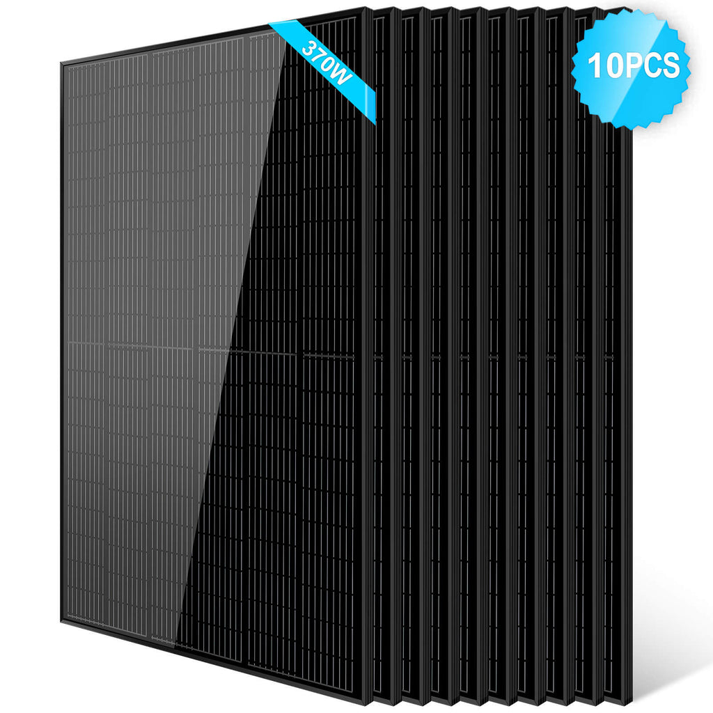 370W Mono Black PERC Solar Panel UL 61730