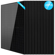 Load image into Gallery viewer, 370W Mono Black PERC Solar Panel UL 61730