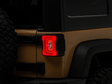 Load image into Gallery viewer, Raxiom 07-18 Jeep Wrangler JK Axial Series LED Tail Lights- Blk Housing (Smoked Lens)