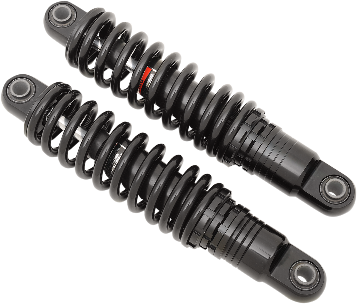 DRAG SPECIALTIES SHOCKS, Drag Specialties C16-0151AB Premium Ride-Height Adjustable Shocks - 11 Inch - Black