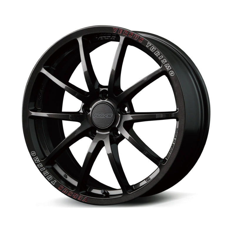 Versus VT125S 18X9.5 +38 5x112 Super Dark Gunmetal/MC/RAP (Red Clear)