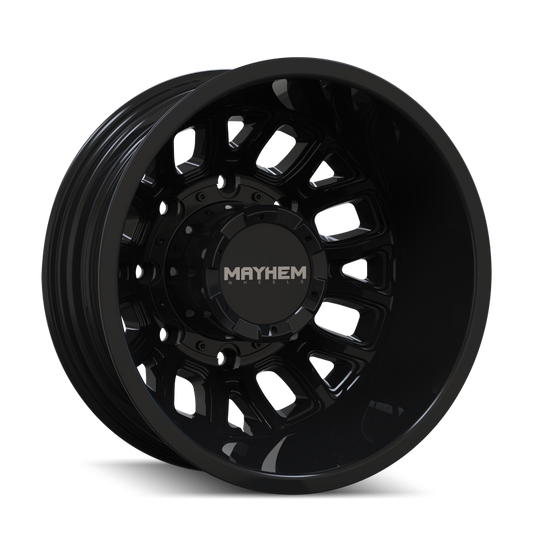 Mayhem 8107D Cogent Dually 17x6.5 / 8x165.1 BP / -142mm Offset / 121.3mm Hub Gloss Black Wheel
