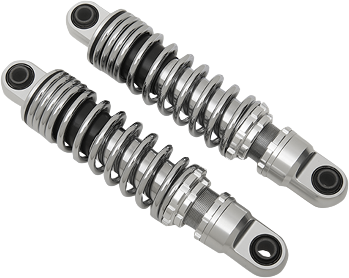 DRAG SPECIALTIES SHOCKS, DRAG SPECIALTIES SHOCKS Premium Ride-Height Adjustable 11-Inch Chrome Shock C16-0155A
