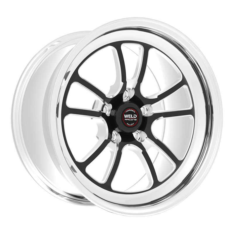 Weld S70 RT-S 17x10in / 5x115 BP / 6.7in. BS - Black Center - Polished Shell Wheel