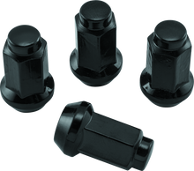 Load image into Gallery viewer, QuadBoss Lug Nuts 3/8in 24 - 14mm-Od - Black - Box of 4