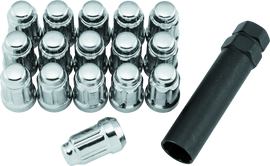 QuadBoss Spline Lug Nuts 12x1.5 - Silver