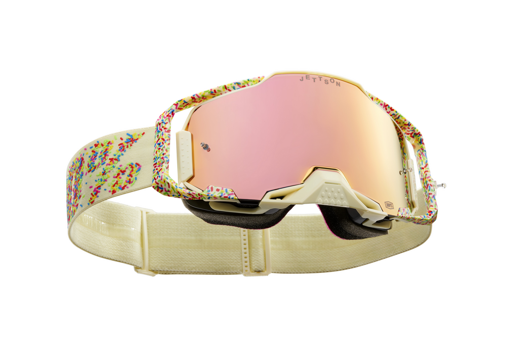 100 Percent Armega Goggle 2/PK Limited Edition! Jet Lawrence Donut - Mirror