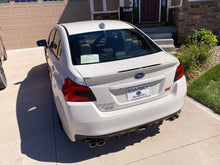 Load image into Gallery viewer, 3D Carbon Low Profile OEM Spoiler Protector Accent with Logo - 2015-2021 WRX / STI