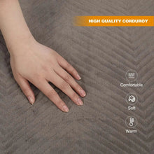 Load image into Gallery viewer, Extra Thick Folding Cot Pad, Soft Rabbit Hair Velvet, Brown Gary