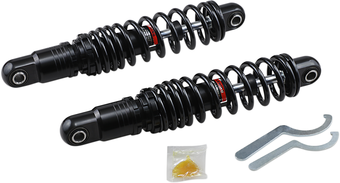 DRAG SPECIALTIES SHOCKS, DRAG SPECIALTIES SHOCKS Premium Ride-Height Adjustable 13-Inch Heavy Duty Black C16-0163HB