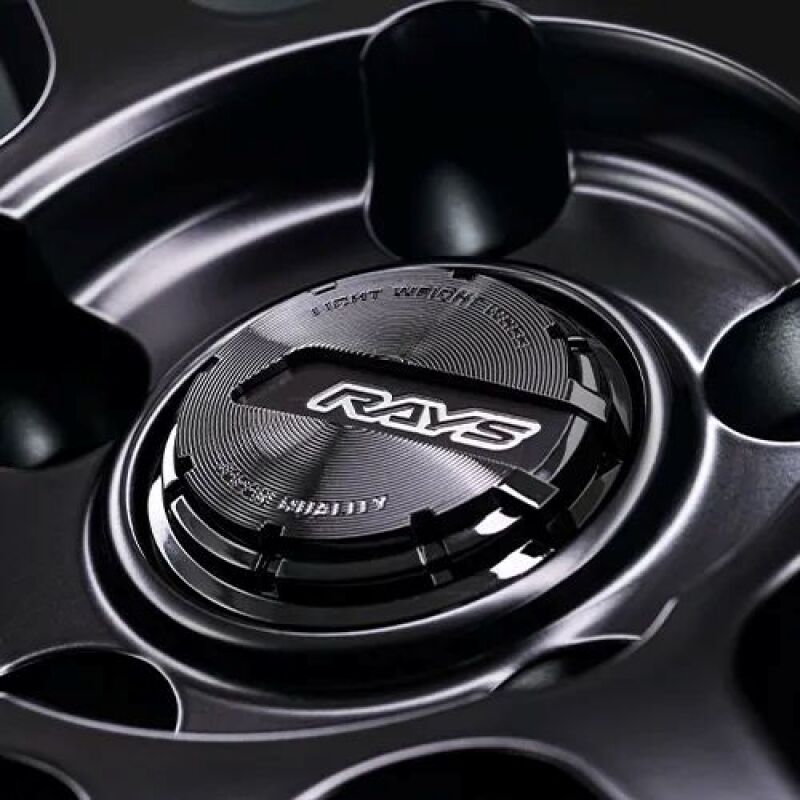 Gram Lights 57NR LIMITED II 18x9.5 +45 5-100 Semigloss Black Wheel w/ Black Cap/Stickers/Air Valve