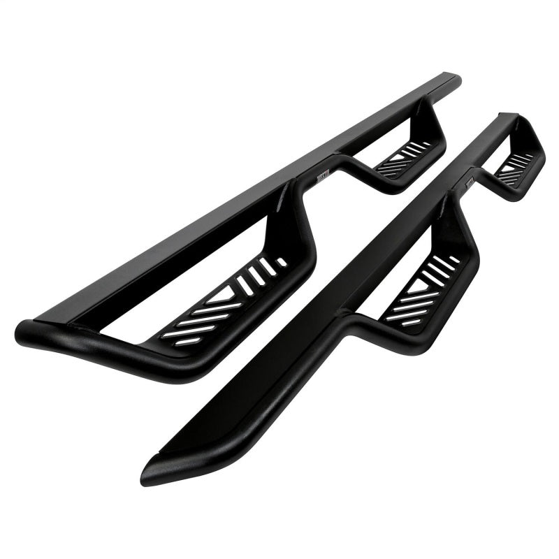 Westin 07-18 Jeep Wrangler JK Unlimited Outlaw Drop Nerf Step Bars - Textured Black
