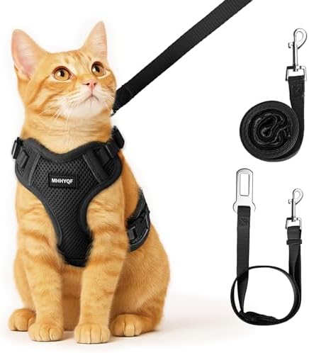 Cat Harness and Leash Set, Adjustable Cat Vest Harnesses