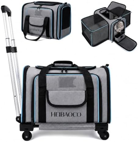 Expandable Pet Carrier with Wheels