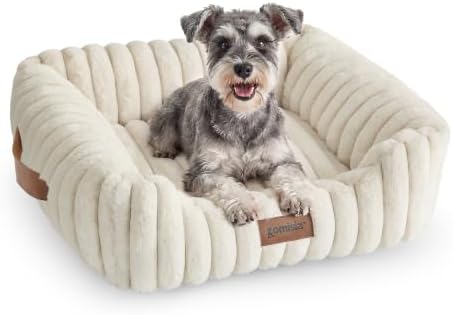 ZOMISIA Small Dog Bed, Cat Bed for Indoor Cats