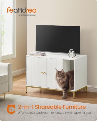 Feandrea Cat Litter Box Enclosure,