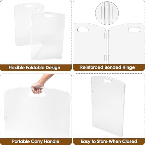 Modern Frame Clear Acrylic Freestanding Dog Gate