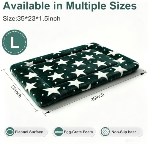 Dog Bed Mat, Reversible Crate Pad & Durable Dog Bed