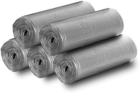 5 Rolls Small Trash Garbage Bags, 4 Gallon 200 Counts