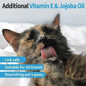 Mooncat Cat Paw Balm – Cat-Specific Paw & Nose Moisturizer for Dry Cracked Pads, Fast Absorbing Lick Safe Natural Botanical Care, Non Greasy Fragrance Free Protection & Repair - 2oz (60ml)