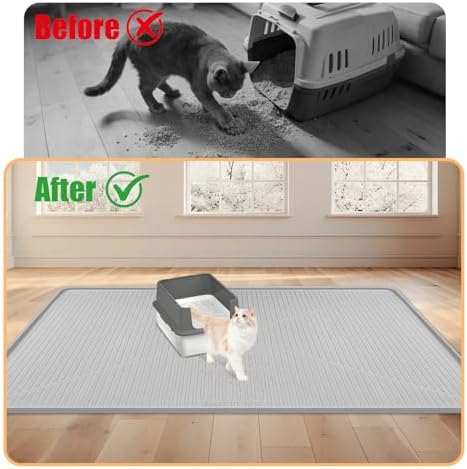 Silicone Cat Litter Mat 45" x 30" Cat Mat