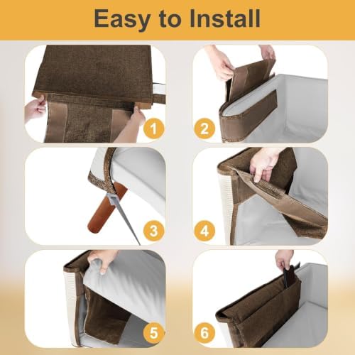 Upgraded Cat Scratch Furniture Protector, Cat Scratch Sofa Arm Sheild