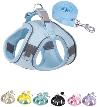 Solmoony Dog Harness for Small Medium Dogs No Pull, Puppy Harness and Leash Set