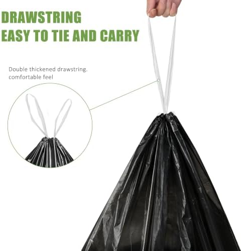 15 Gallon Trash Bags Drawstring