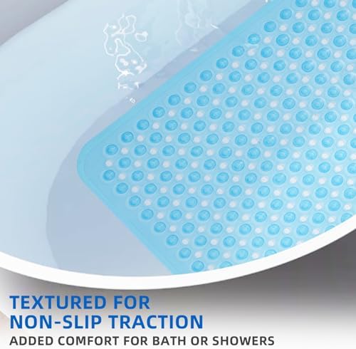 MOONFLY Shower and Bathtub Mat, 40x16 Inches