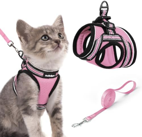 rabbitgoo Cat Harness and Leash Set, Step-in Soft Vest