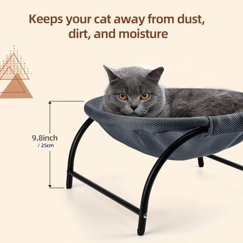 LIFLIX Raised Cat Hammock Bed, Standing Cat Cot