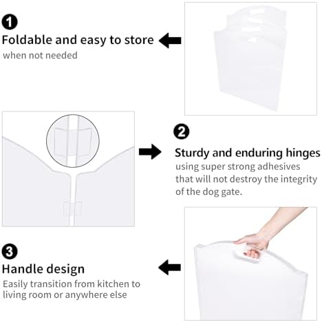 Clear Acrylic Freestanding Dog Gates
