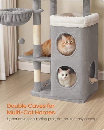 Feandrea Cat Tree Indoor, Dove Gray