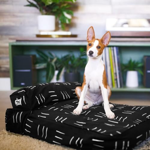 Molly Mutt Black & White Dog Bed Cover, Non-Toxic & 100% Cotton