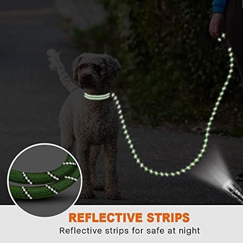 Taglory Rope Dog Leash for Small Medium Dogs, 6 FT Padded Handle
