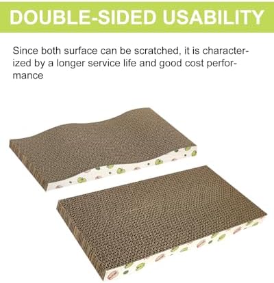 TIMHAKA 8 Pack Cat Scratching Board, Double-Sided Usability,