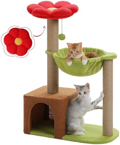 MUTTROS 35" Flower Cat Tree for Kittens