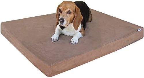 Dogbed4less Orthopedic Small Medium Memory Foam Pet Bed, Waterproof Liner