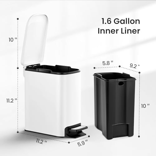 Cesun Small Bathroom Trash Can