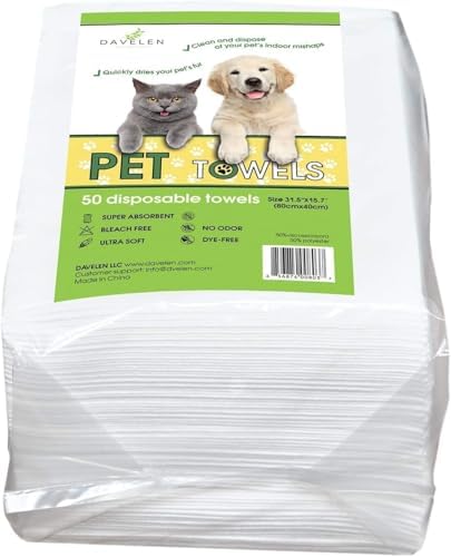 DAVELEN Disposable Pet Towels)