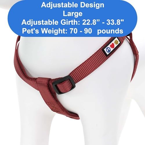 Pawtitas Solid Step-in Dog Harness – Adjustable No-Pull Vest