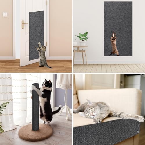 Cat Scratch Couch Furniture Protector, Trimmable Self-Adhesive Cat Scratch
