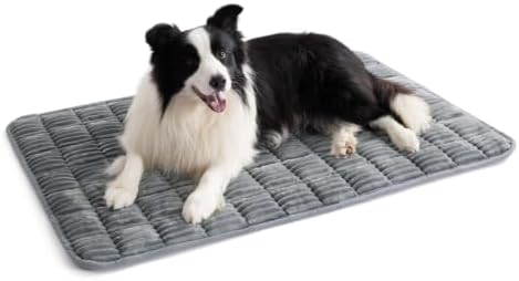 Bedsure ComfyFleece® Washable Dog Crate Pad, Soft Extra Large Pet Mat