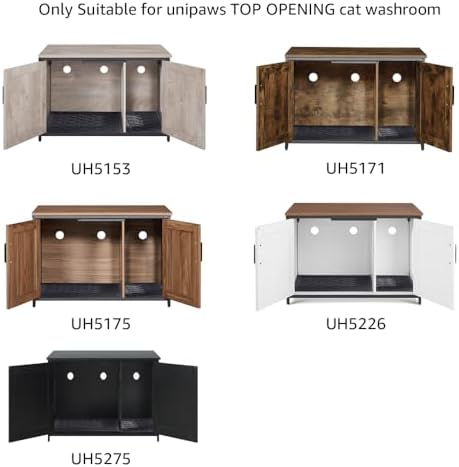 unipaws Cat Litter Trapping Mat, Litter Box Scatter Control Pad