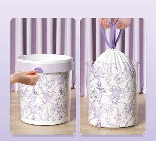 4 Gallon Trash Bags 90pcs Drawstring Tear-Free Separated